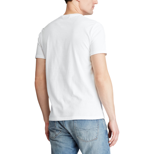 White Custom Slim Fit Bear T-Shirt Polo Ralph Lauren 4