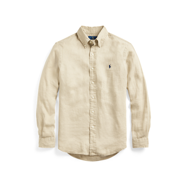 Slim Fit Linen Shirt Polo Ralph Lauren em 1