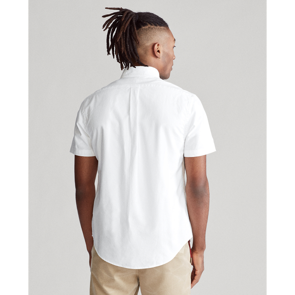 White Custom Fit Oxford Shirt Polo Ralph Lauren 4