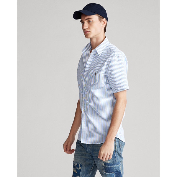 Blue/White Stripe Oxford Shirt Big & Tall 4