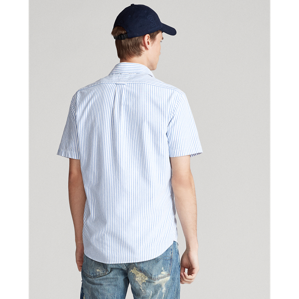 Blue/White Stripe Oxford Shirt Big & Tall 5