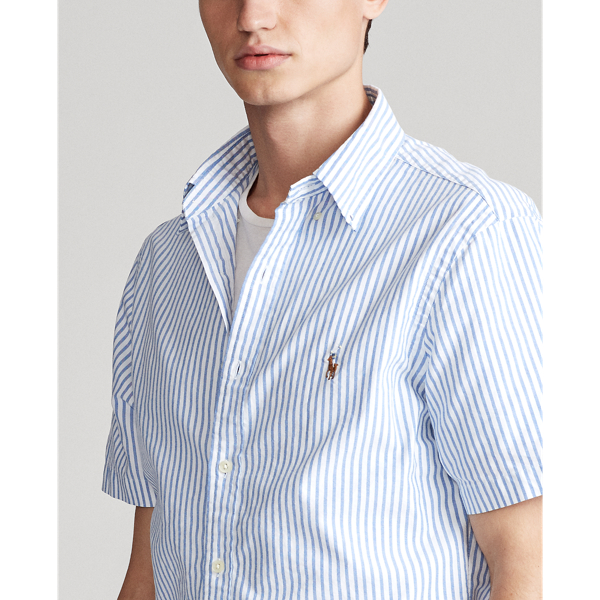 Blue/White Stripe Oxford Shirt Big & Tall 6