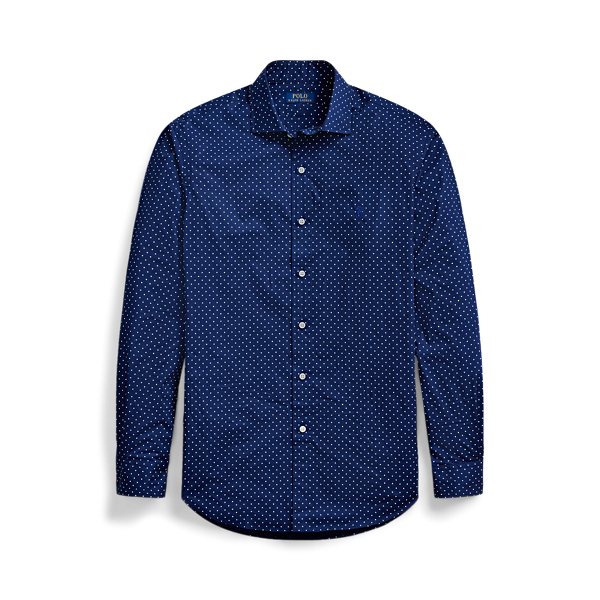 Camisa de popelina Classic Fit con lunares Big & Tall en 1
