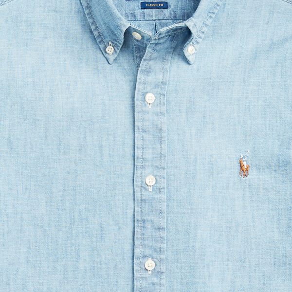 Medium Indigo Lightweight Chambray Shirt Big & Tall 6