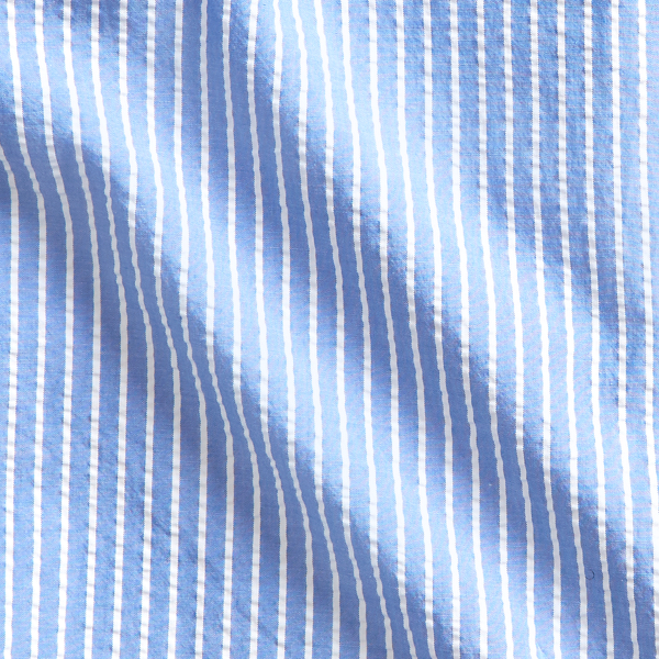 Light Blue/White Classic Fit Seersucker Shirt Big & Tall 6