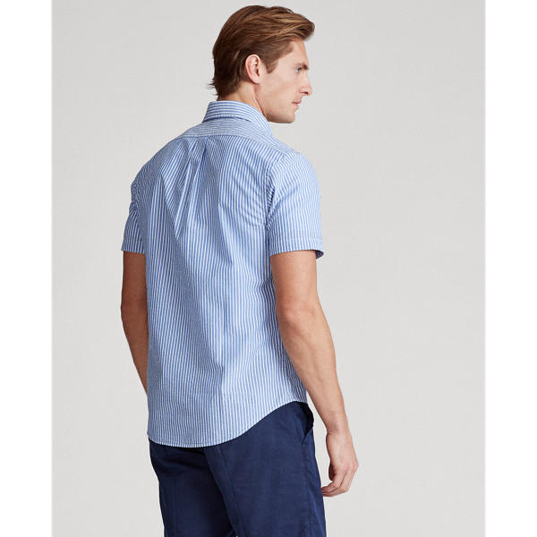 Light Blue/White Classic Fit Seersucker Shirt Big & Tall 5