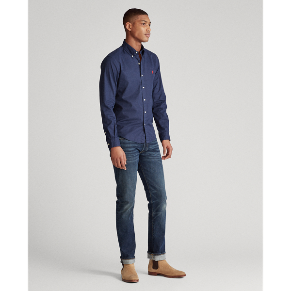 Cruise Navy Classic Fit Twill Shirt Big & Tall 3