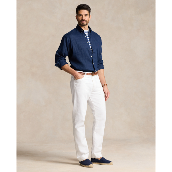 Chemise en lin léger Big & Tall en Bleu marine Newport 4