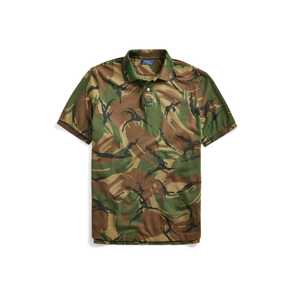 Piqu&eacute;-Polohemd mit Camouflage-Muster Big & Tall in 1