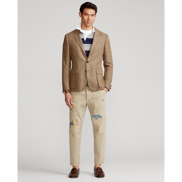 Brown/Beige/Purple Polo Checked Sport Coat Polo Ralph Lauren 4