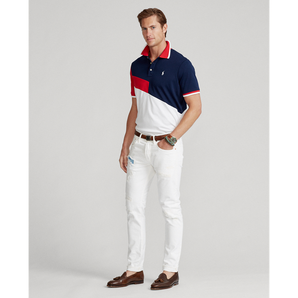 Cruise Navy Multi Classic Fit Soft Cotton Polo Shirt Polo Ralph Lauren 4