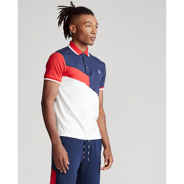 Cruise Navy Multi Classic Fit Soft Cotton Polo Shirt Polo Ralph Lauren 5
