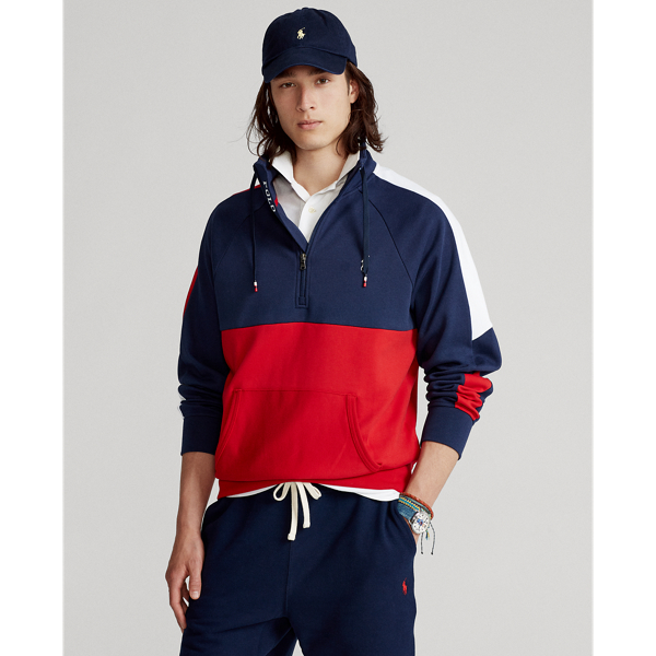 Interlock Quarter Zip Pullover for Men Ralph Lauren MA