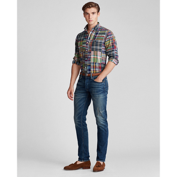 Dark Patchwork Classic Fit Plaid Shirt Polo Ralph Lauren 3