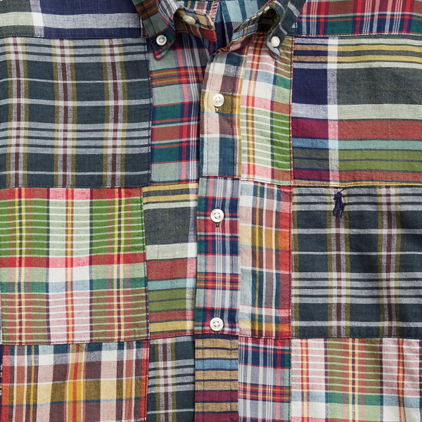 Dark Patchwork Classic Fit Plaid Shirt Polo Ralph Lauren 6