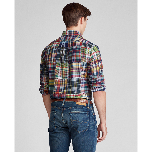 Dark Patchwork Classic Fit Plaid Shirt Polo Ralph Lauren 5