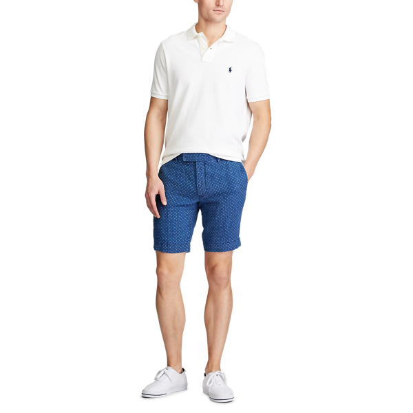 Indigo Stars Slim Fit Star Linen Short Polo Ralph Lauren 2