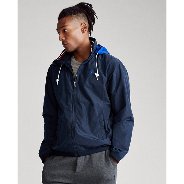 Aviator Navy Stowaway-Hood Jacket Big & Tall 5