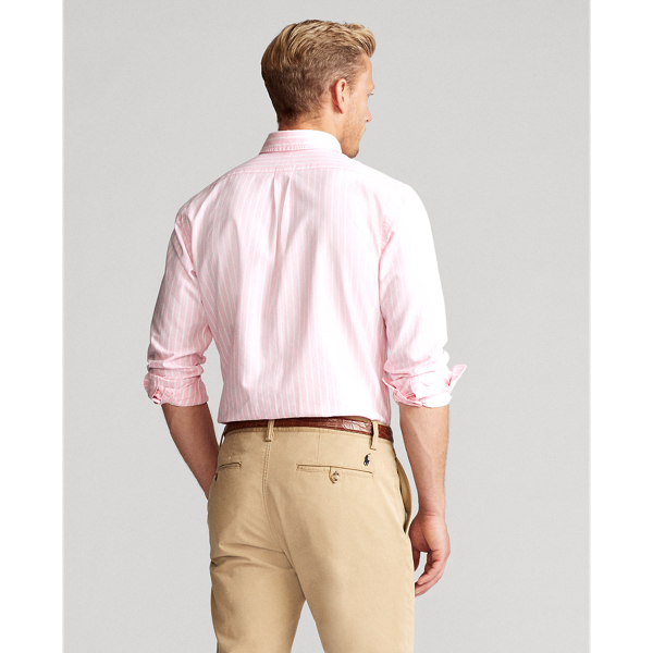 Pink/White Custom Fit Striped Shirt Polo Ralph Lauren 5