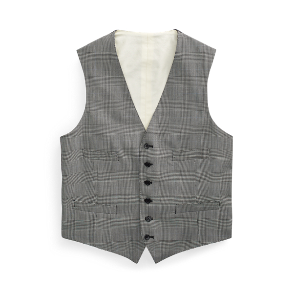 Glen Plaid Wool Waistcoat Polo Ralph Lauren 1