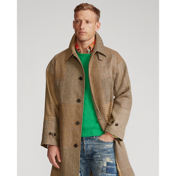 Multi Patchwork Tweed Topcoat Polo Ralph Lauren 4
