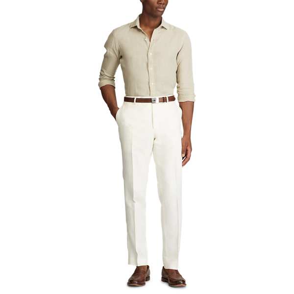 Light Cream Linen Suit Trouser Polo Ralph Lauren 2
