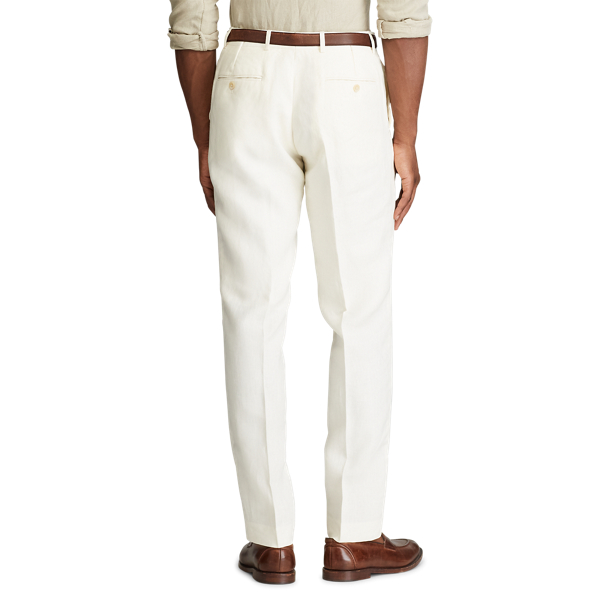 Light Cream Linen Suit Trouser Polo Ralph Lauren 4
