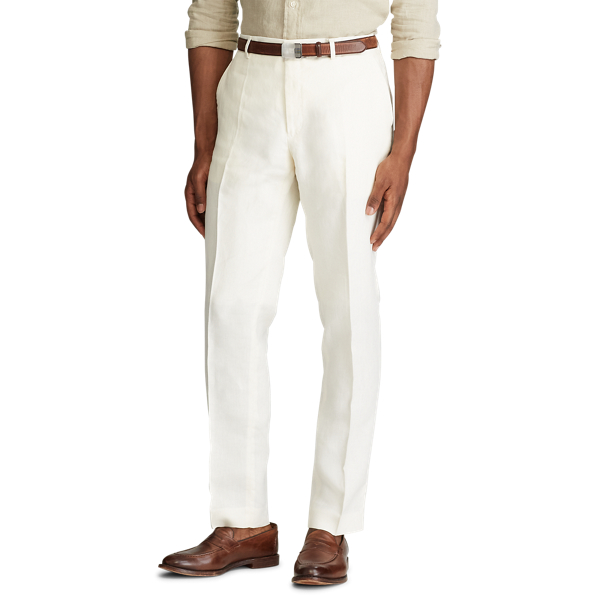 Light Cream Linen Suit Trouser Polo Ralph Lauren 5