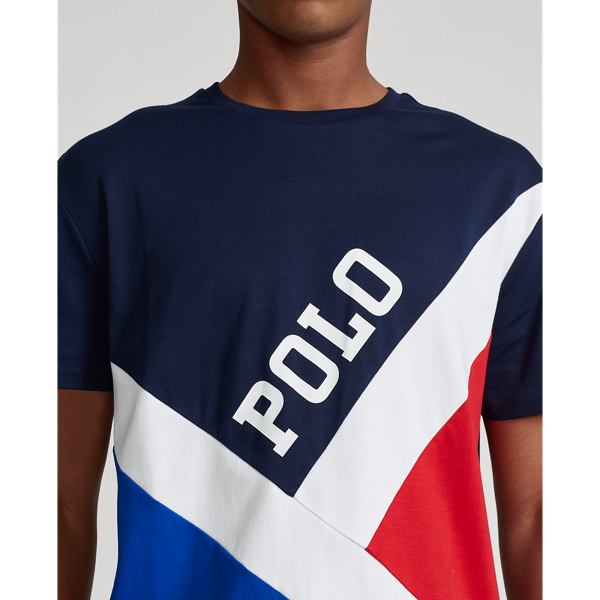 Cruise Navy Multi Classic Fit Pieced T-Shirt Polo Ralph Lauren 7