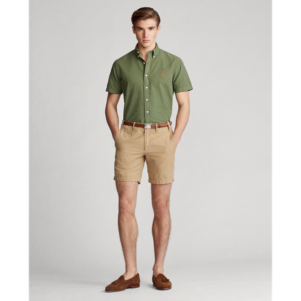Dense Olive Custom Fit Oxford Shirt Polo Ralph Lauren 3