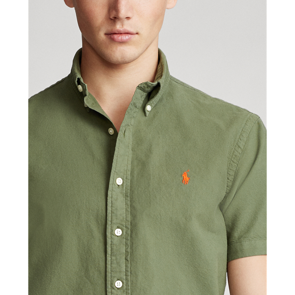Dense Olive Custom Fit Oxford Shirt Polo Ralph Lauren 6