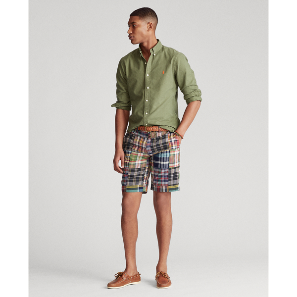 Dense Olive Slim Fit Oxford Shirt Polo Ralph Lauren 3