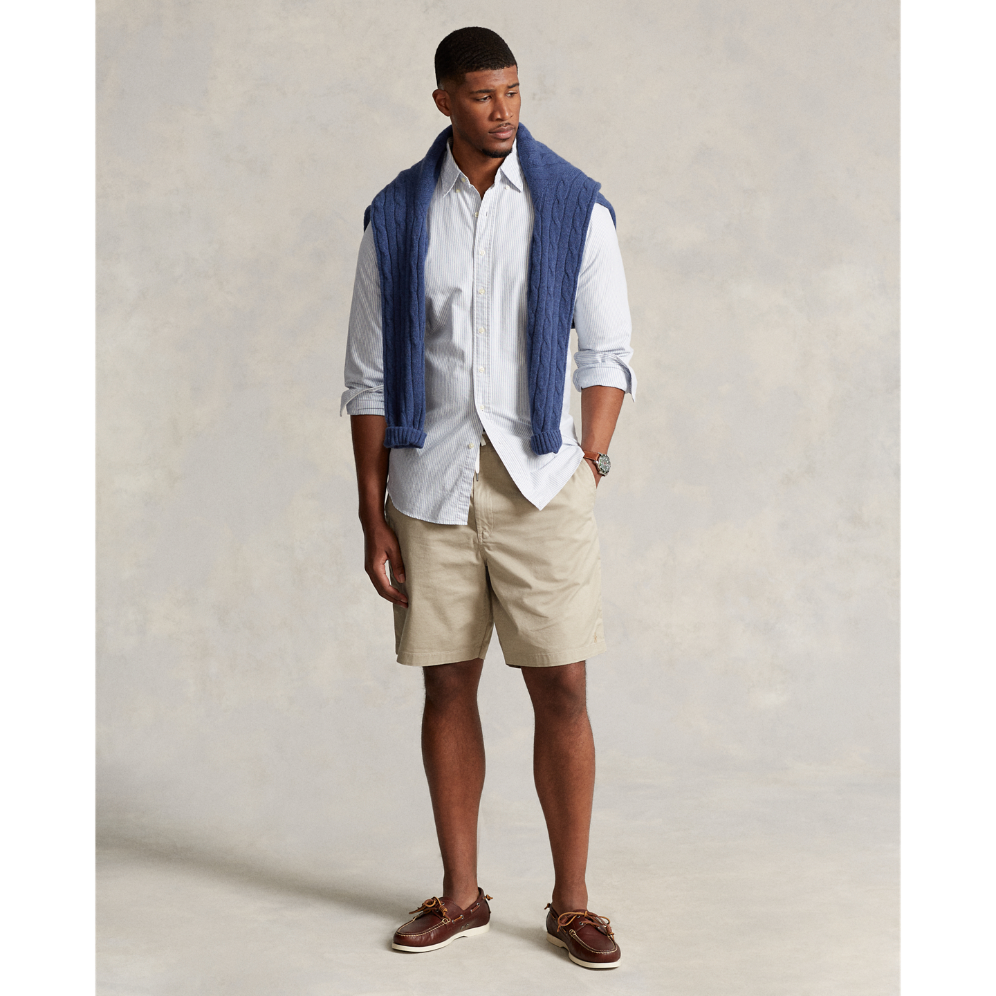 Ralph Lauren Polo Prepster Stretch Chino Short, цвет: Хаки рыжевато-коричневый — фото 4