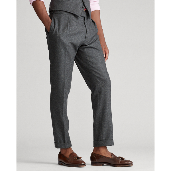 Medium Grey Polo Flannel Three-Piece Suit Polo Ralph Lauren 6
