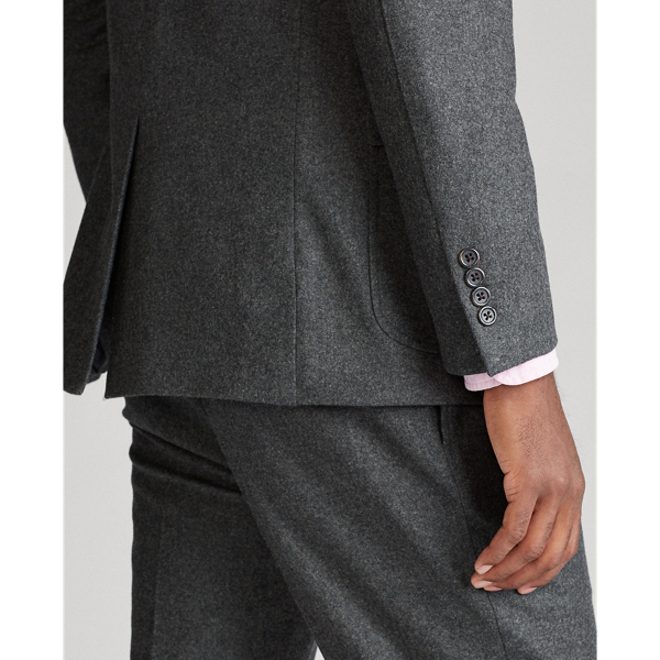 Medium Grey Polo Flannel Three-Piece Suit Polo Ralph Lauren 9