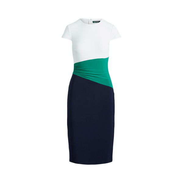 Color-Blocked Jersey Dress Lauren in 1