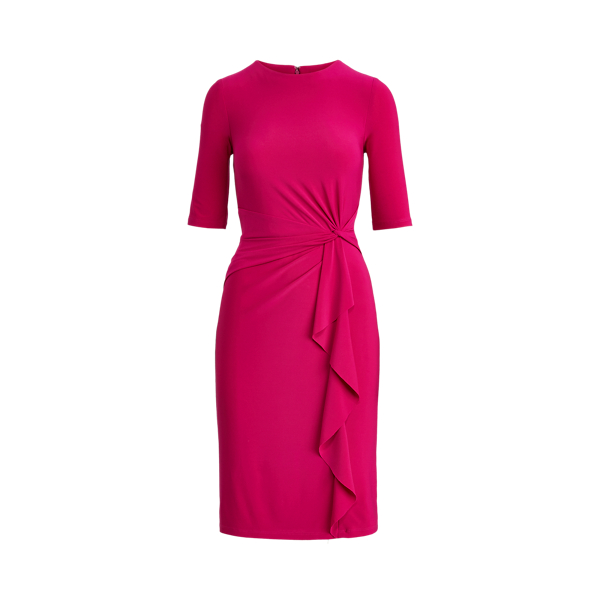Twisted-Knot Jersey Dress Lauren 1