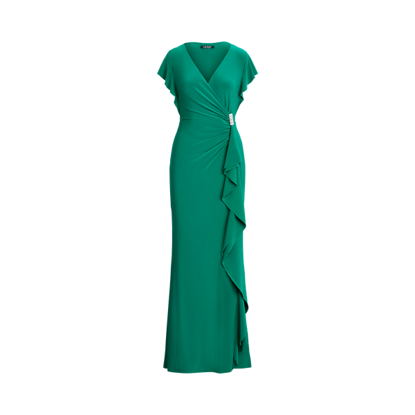 Flutter-Sleeve Surplice Gown Lauren 1