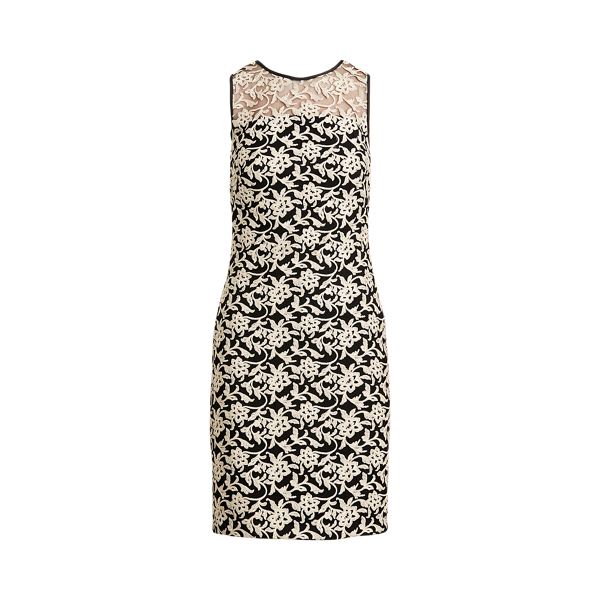 Metallic Floral Tulle Dress Lauren em 1