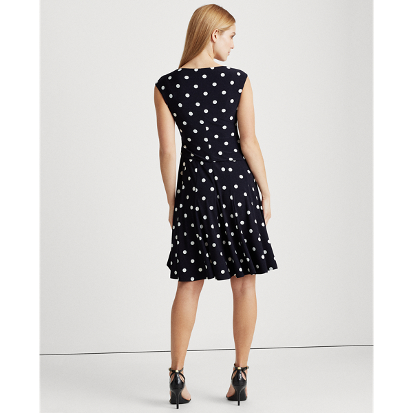 Polka-Dot Jersey Dress