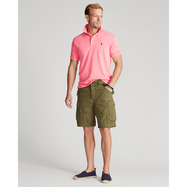 Red Custom Slim Fit Spa Terry Polo Shirt Polo Ralph Lauren 3