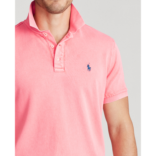 Red Custom Slim Fit Spa Terry Polo Shirt Polo Ralph Lauren 5