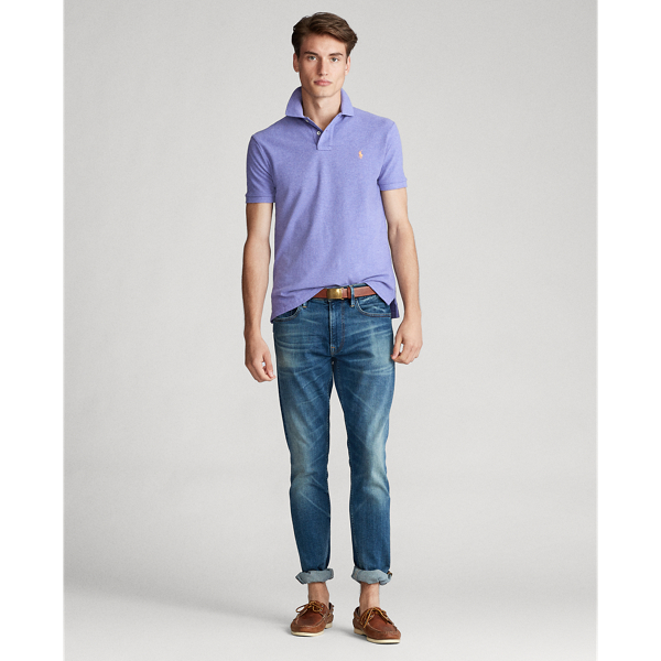 Maidstone Purple Heather/ The Iconic Mesh Polo Shirt Polo Ralph Lauren 4