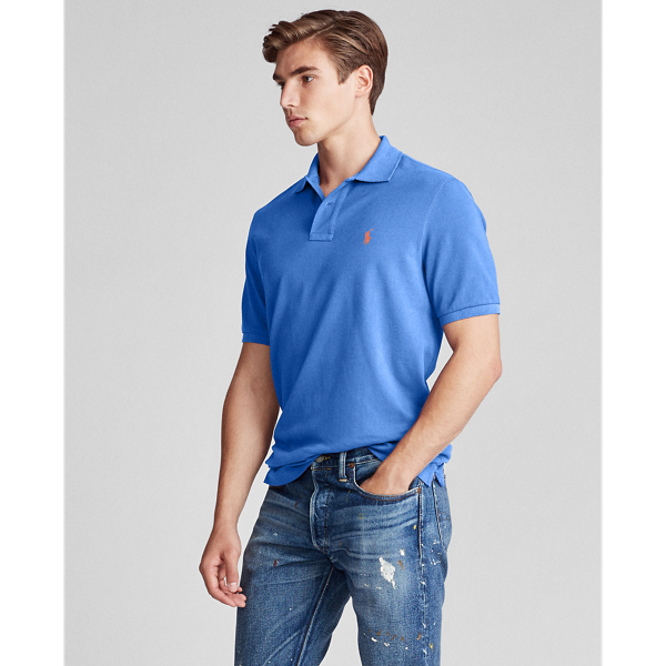 Colby Blue The Iconic Mesh Polo Shirt Polo Ralph Lauren 4
