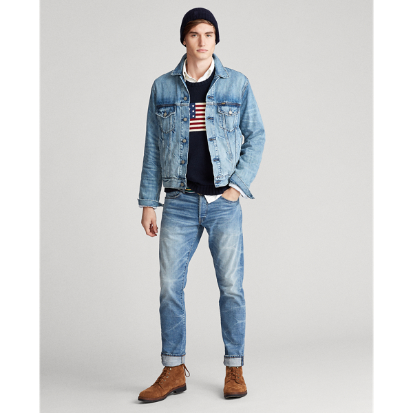 Faded Trucker Jacket Polo Ralph Lauren in Lavine 4