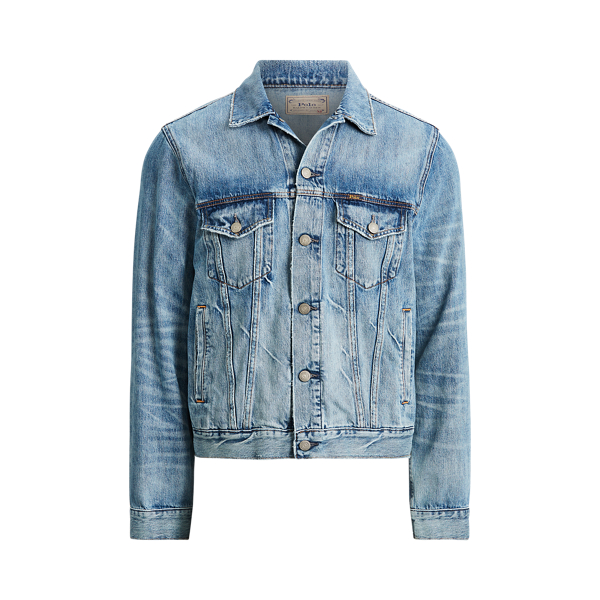 Polo ralph lauren faded denim trucker jacket hotsell