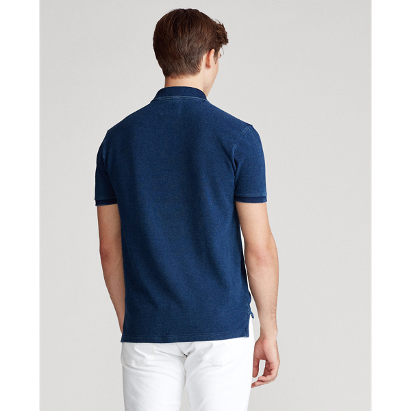 Dark Indigo Custom Slim Fit Mesh Polo Polo Ralph Lauren 5