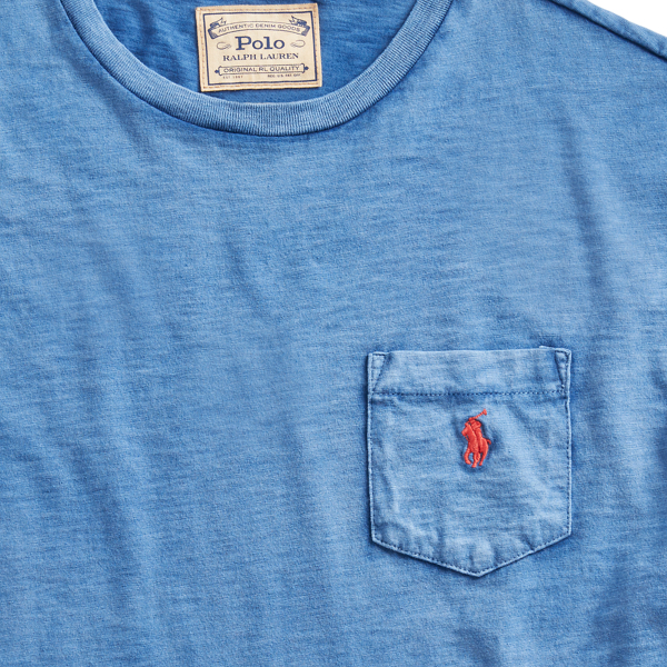 Custom-Fit T-Shirt mit Tasche Polo Ralph Lauren in Alt-Royal 5