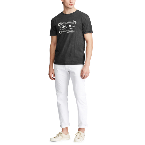 Black Custom Slim Fit Jersey T-Shirt Polo Ralph Lauren 2