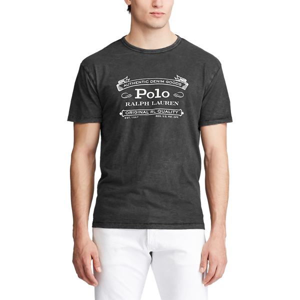 Black Custom Slim Fit Jersey T-Shirt Polo Ralph Lauren 3